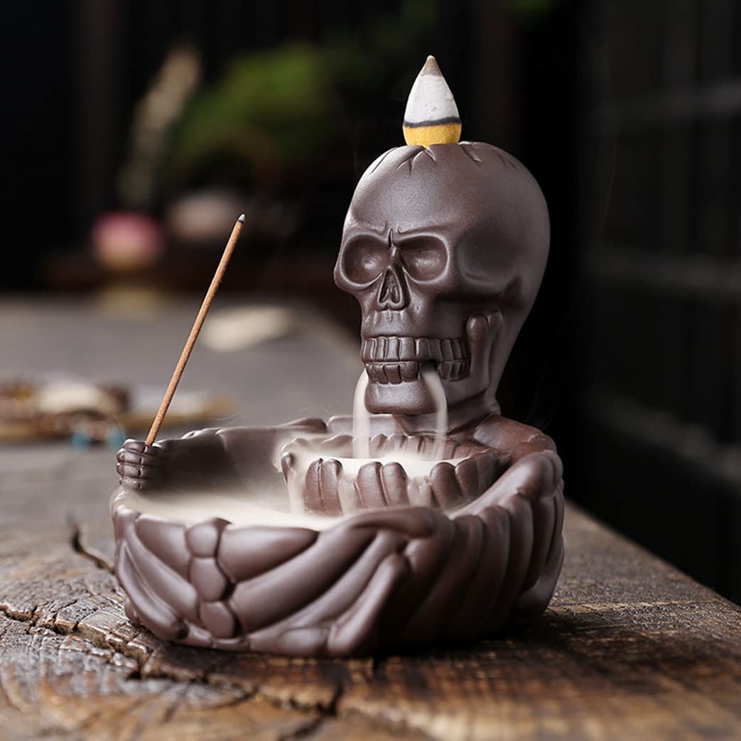 Amazon.com: Deanvzes Purple Sand Backflow Incense Burner Creative